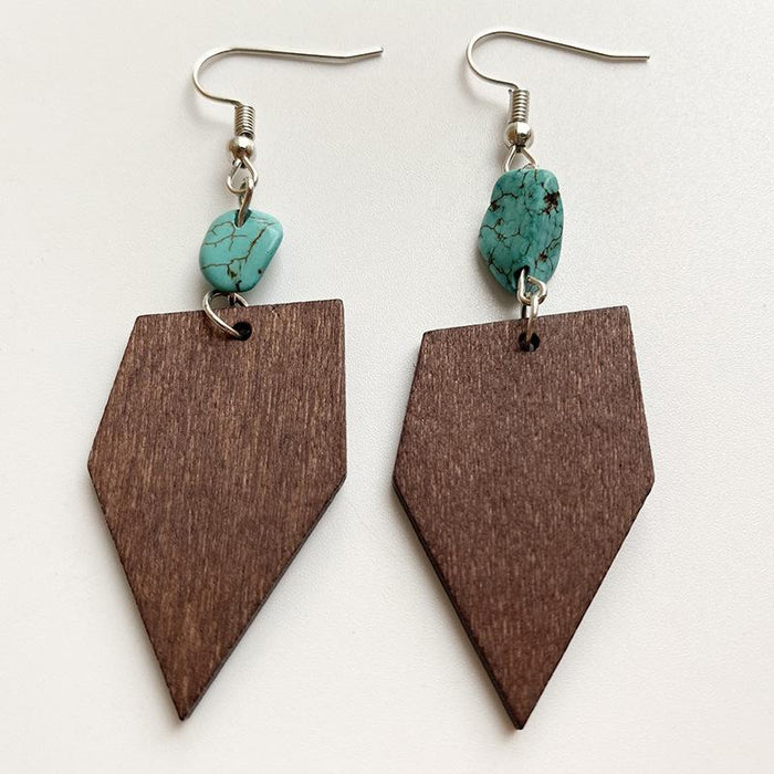 New Vintage Boho Wooden Women's Earring Accessories