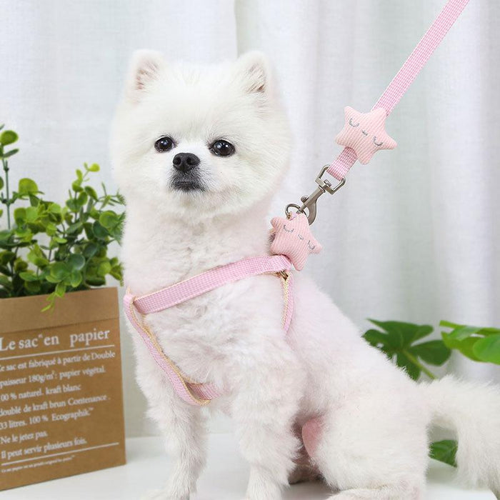 Starfish Small Dog Harness Vest Leash Suit Pet Accessories