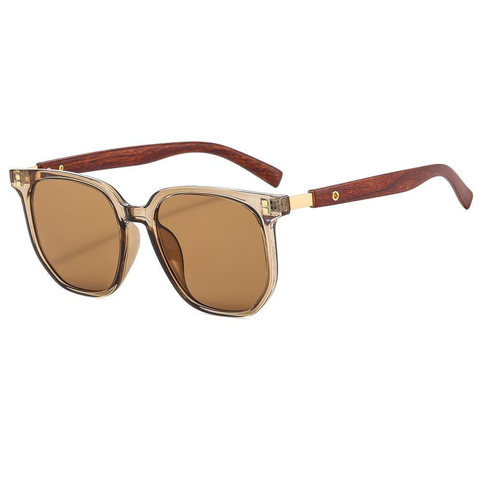 Square meter nail wood grain light luxury Sunglasses