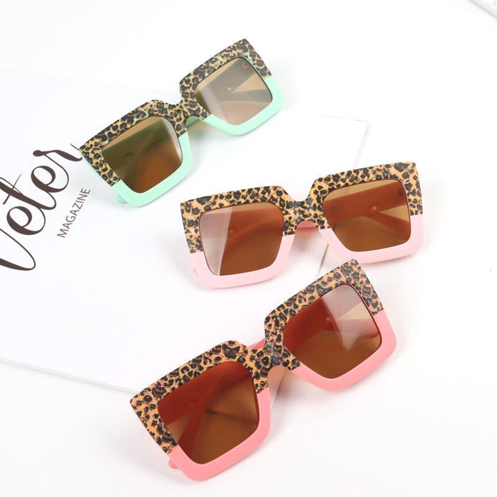 Children's Sunglasses color matching wide edge frame