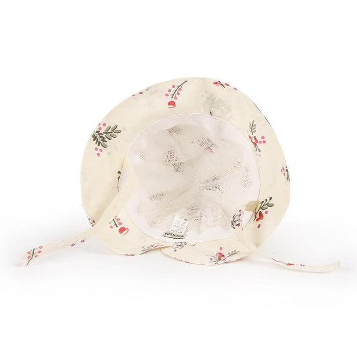 Spring Pastoral Broken Cherry Bow Children's Fisherman Hat