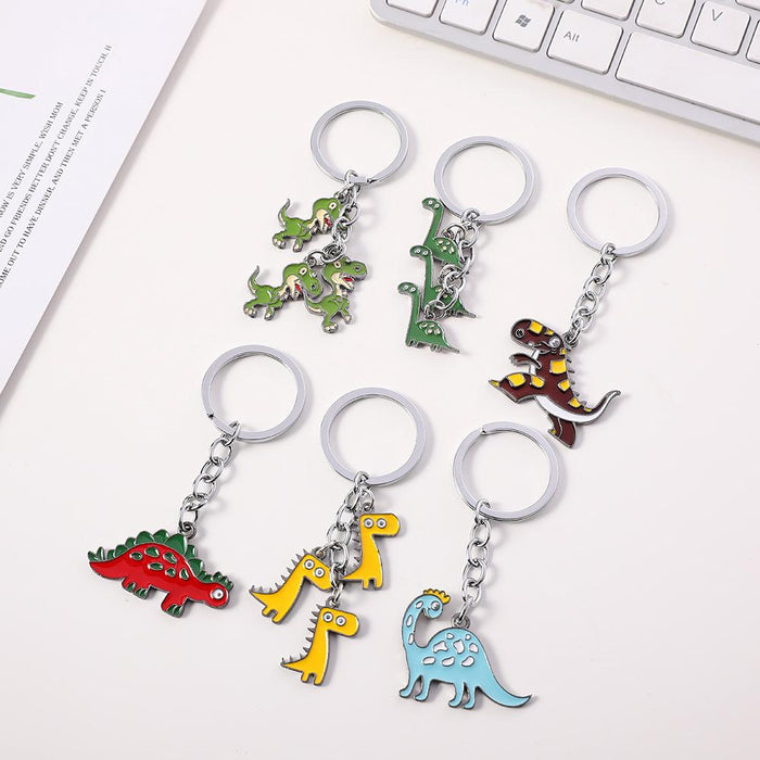 Creative Fashion Dinosaur Metal Keychain