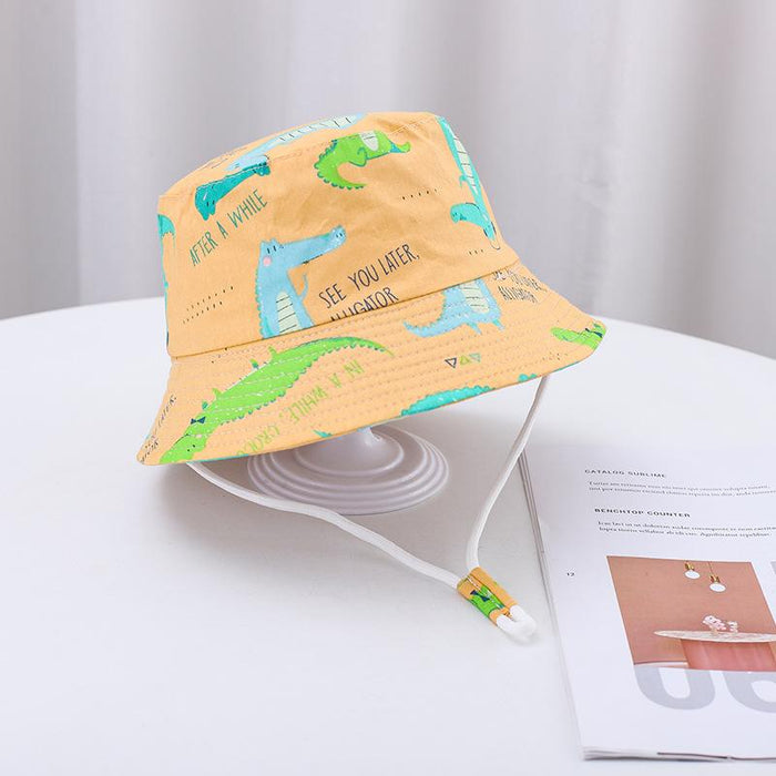 Summer Outdoor Cartoon Print Children's Fisherman Hat