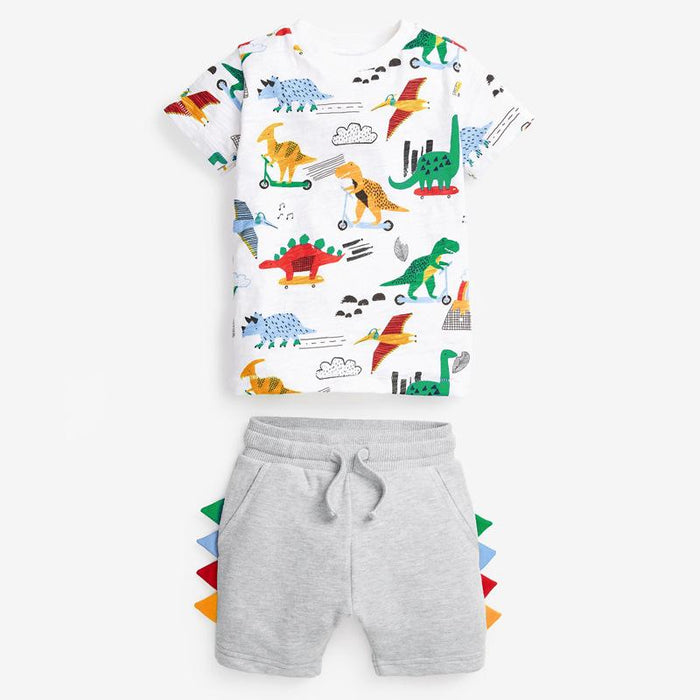 Short sleeved children's suit cotton boys' suit