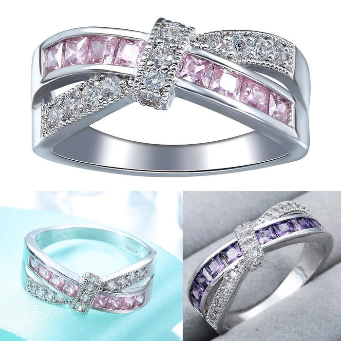 Fashion Luxury Unisex Jewelry Zircon Bridal Rings