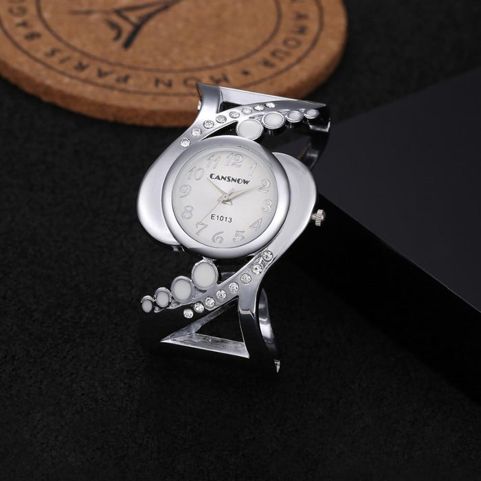 New Design Women Bangle Wristwatch Quartz Rhinestone Watches