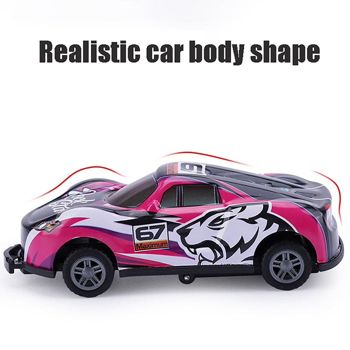 Flip stunt car alloy pull back four-wheel drive racing car