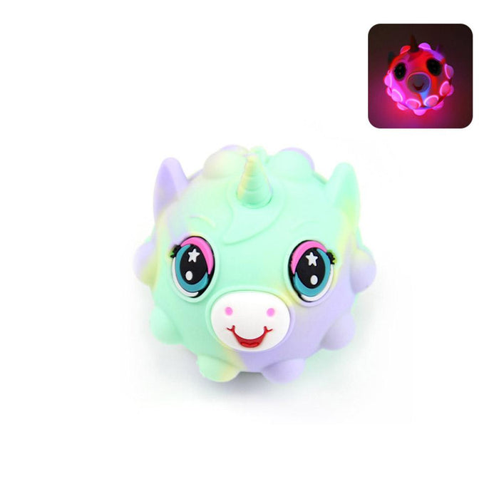 New 3D Glowing Fidget Toy Stress Resistant Unicorn Ball