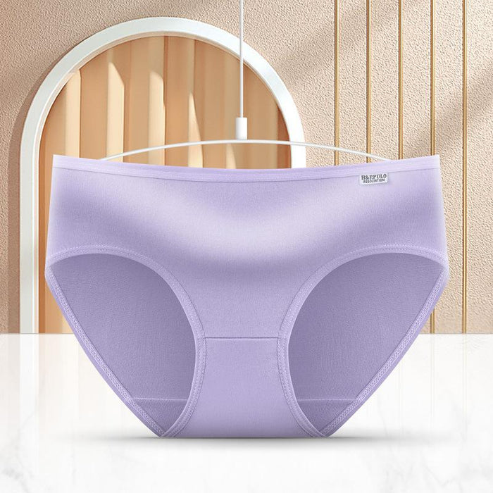 Girls Students Solid Color Waist Cute Underwear