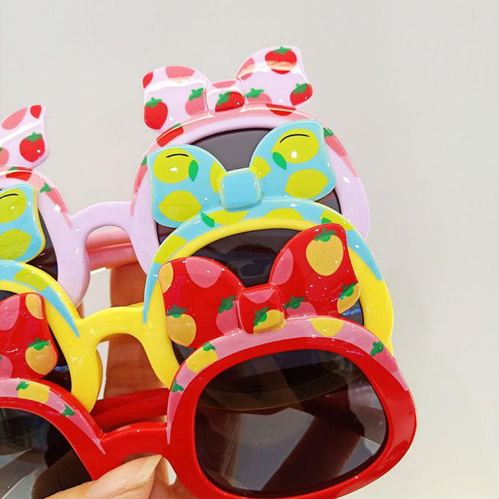 Cute Cartoon Bow Silicone Frame Children's Sunglasses