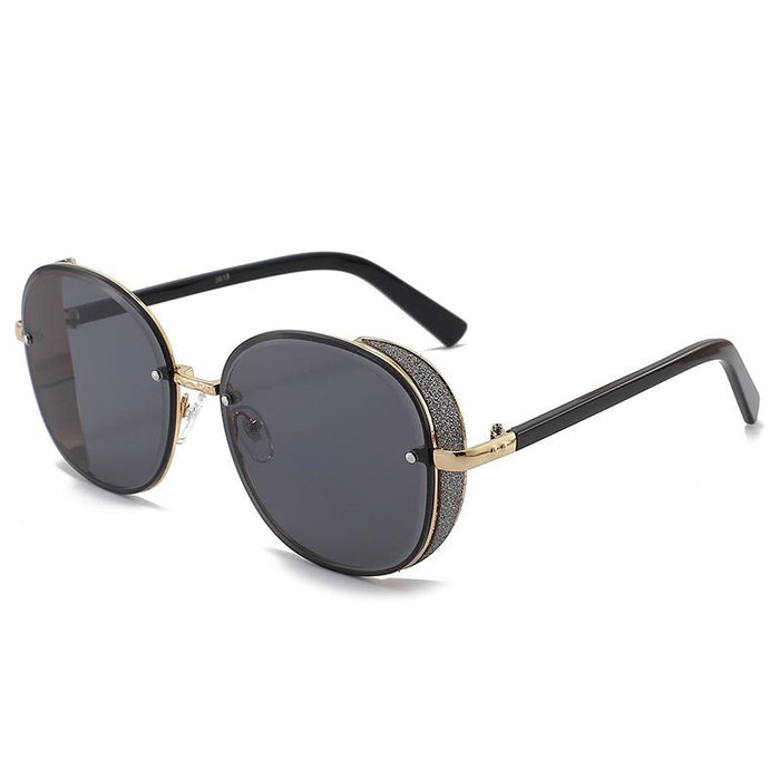 Sunglasses Women's round glasses gradient lens Retro