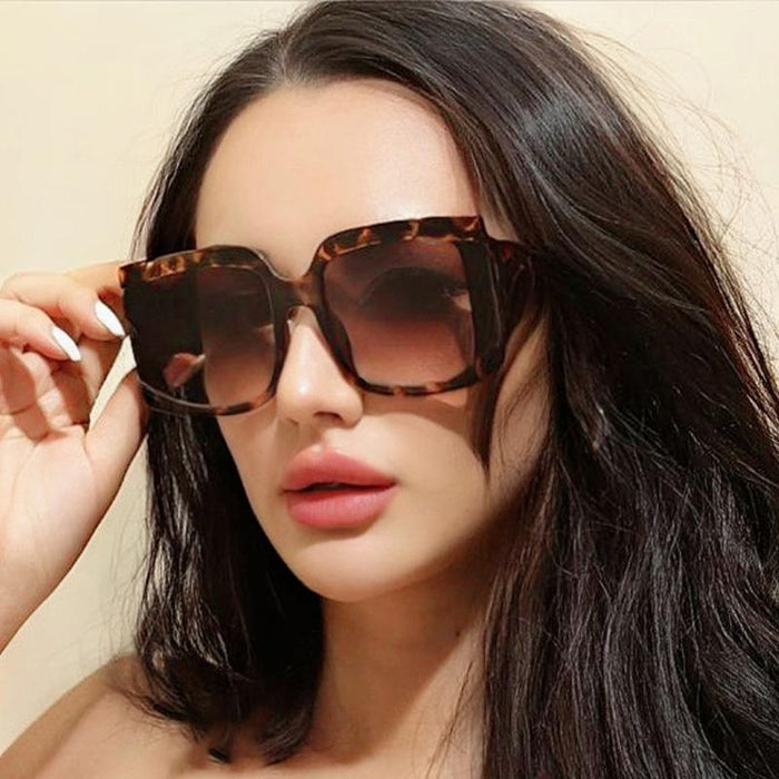 Large frame sunglasses retro square Sunglasses