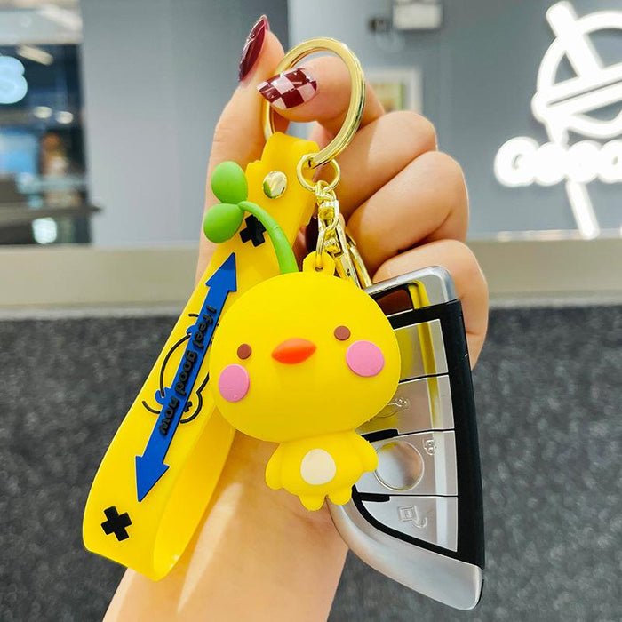Cartoon Animal Doll Fashion Car Keychain