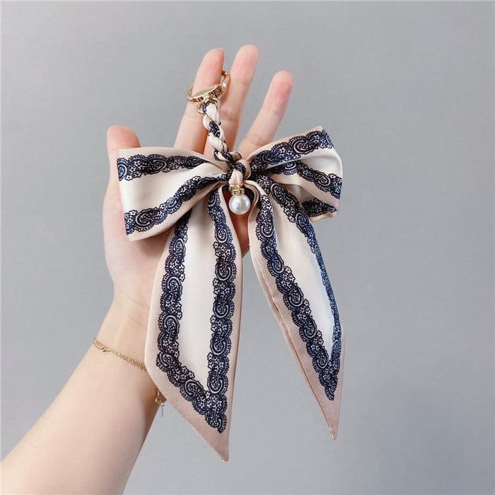 Bow Keychains Creative Tie Knot Car Key Ring Package Pendant