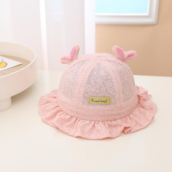 Summer Outdoor Windproof Small Leaves Children's Sunshade Fisherman Hat