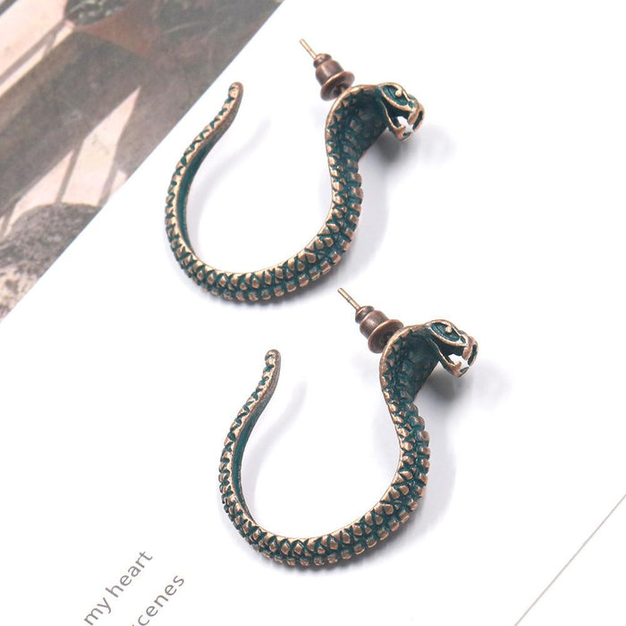 2022 Exaggerated Personality Punk Snake Earrings Jewelry
