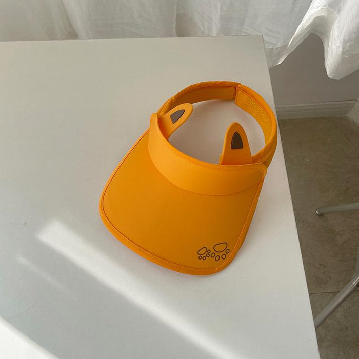 Summer Cute Cat Ears Children‘s Wide Brim Sun Hat