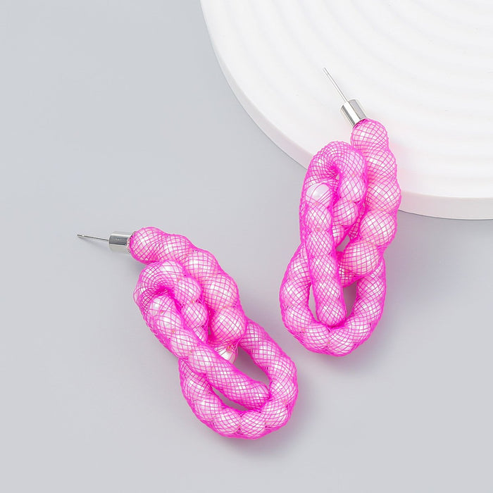 Bohemian Fashion Design Woven Bead Earrings