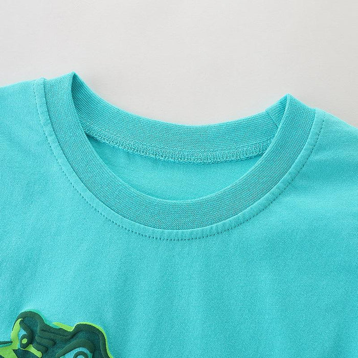 Round neck printed baby top