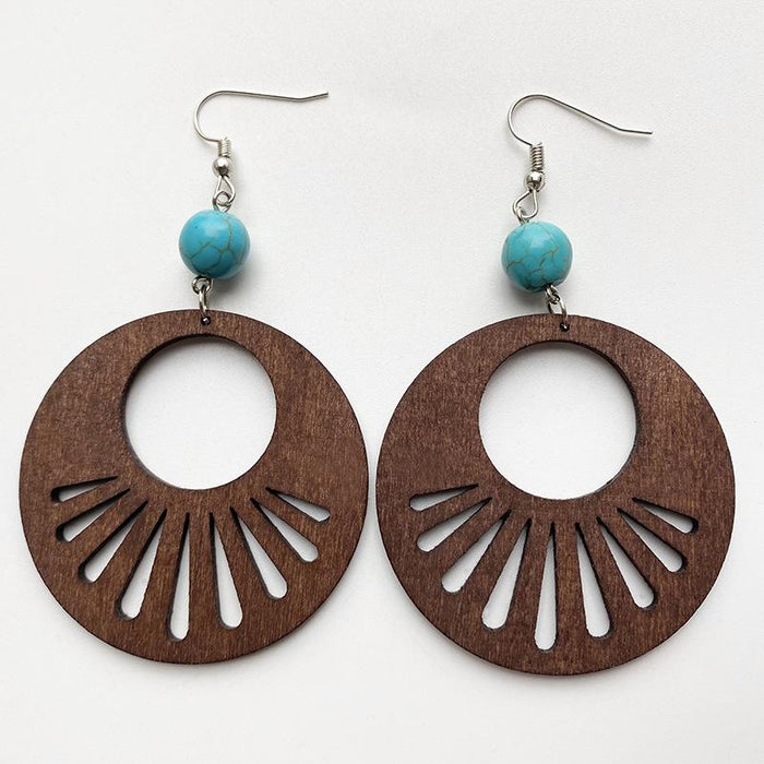 New Vintage Boho Wooden Women's Earring Accessories