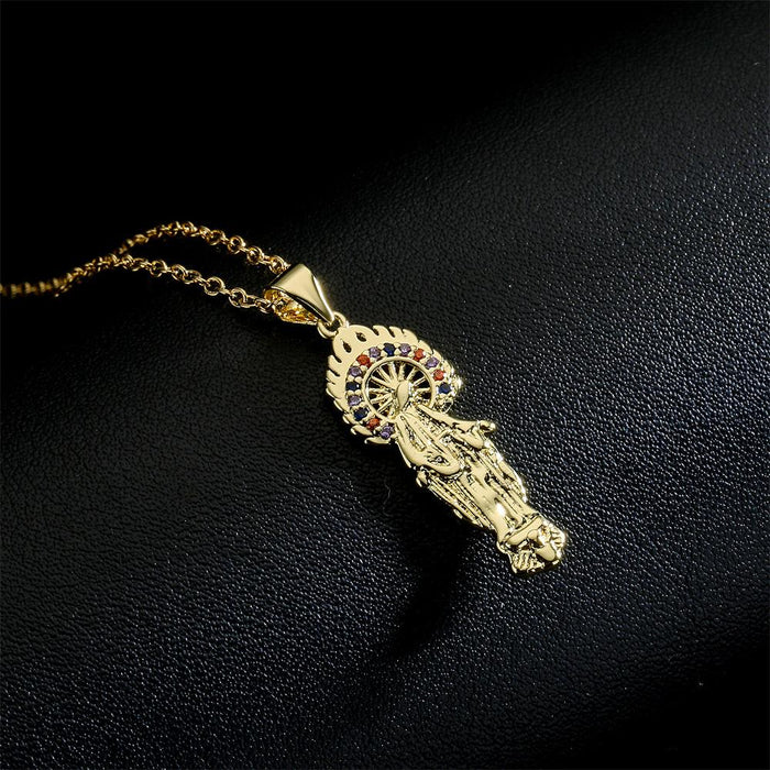 Fashion personality popular religious decoration Zircon Necklace