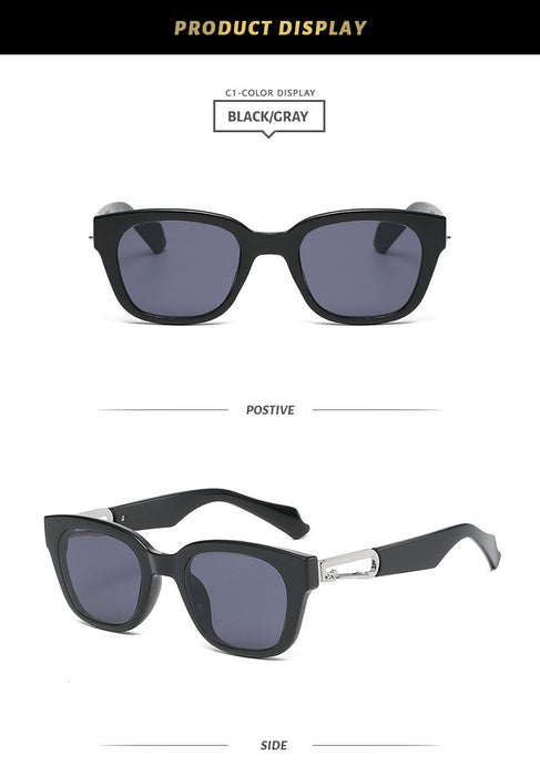 Retro box sunscreen Sunglasses