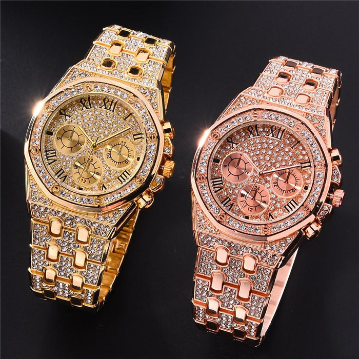 Fashion Watches for Men Brand Luxury Clock Stainless Steel Quartz Wristwatches