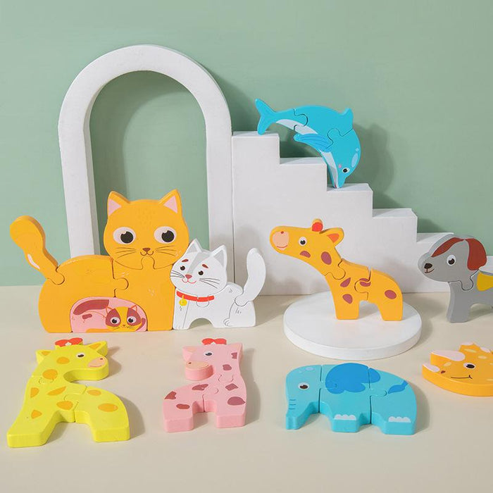 Parent-child interaction children's educational three-dimensional building block toys