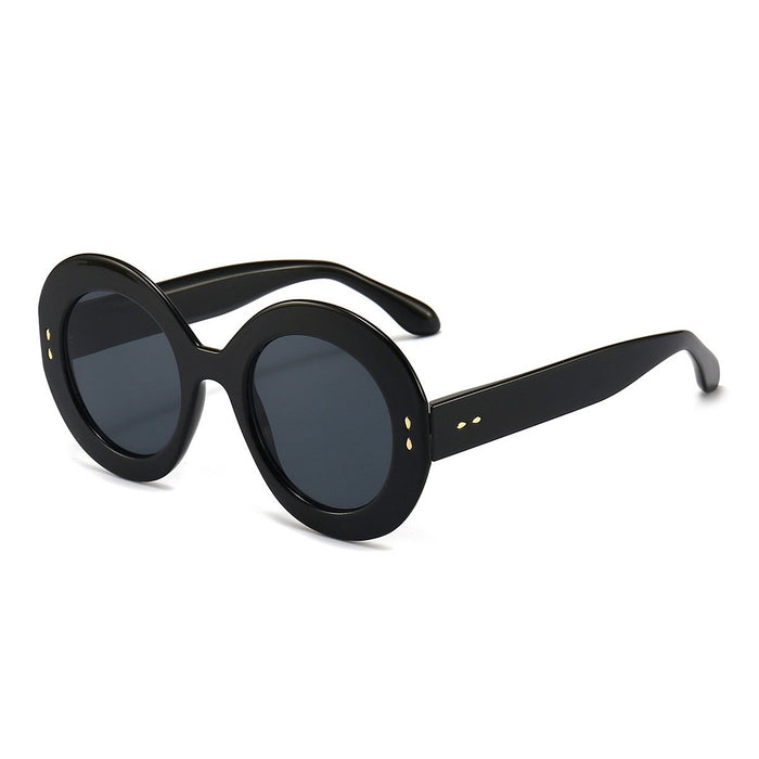 Rice nail round frame sunglasses RETRO SUNGLASSES