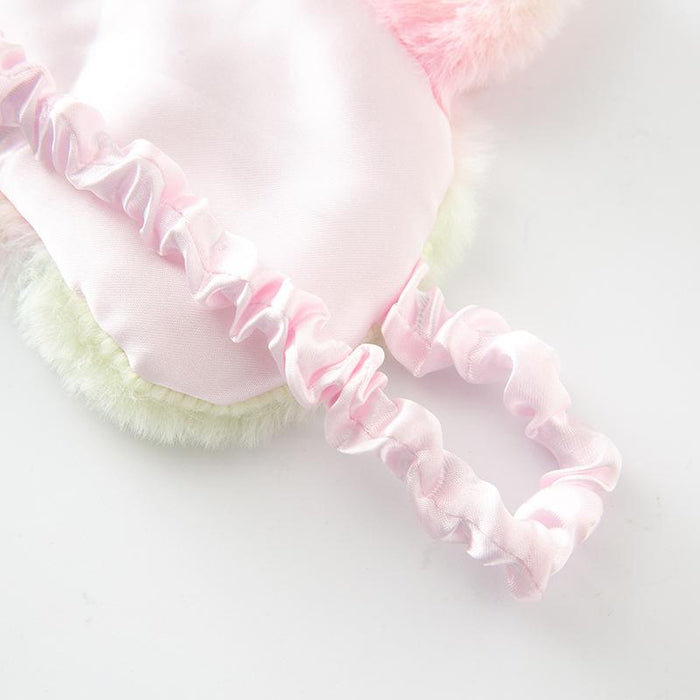 Cartoon Colorful Rabbit Cat Sleep Shading Plush Blindfold