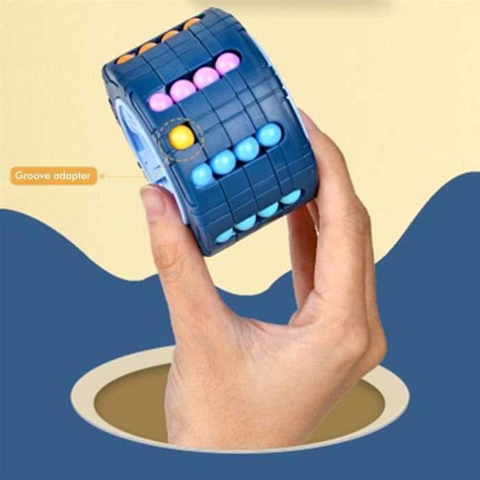 Spin and slide cube puzzle toy for kids