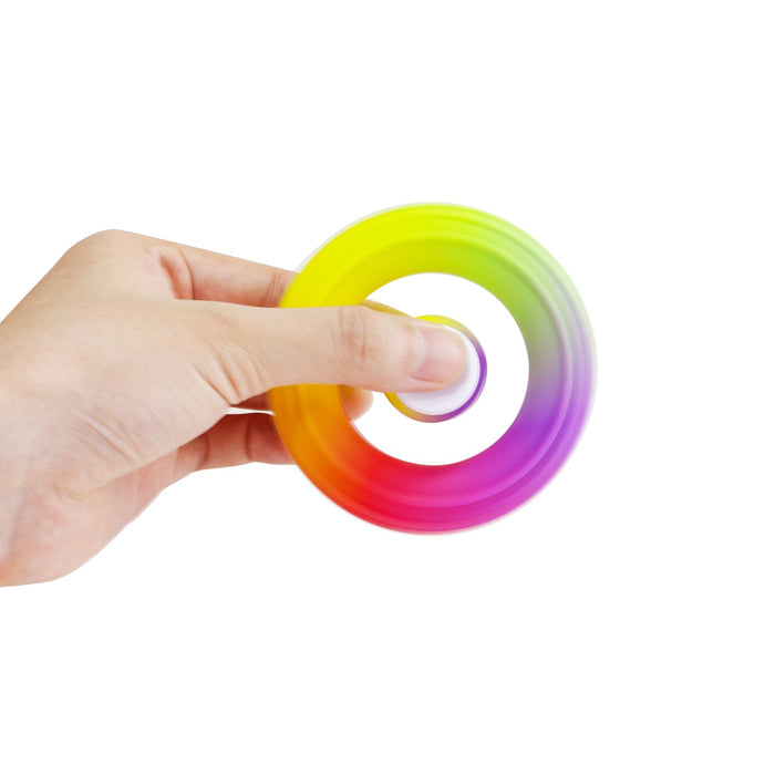 New silicone fidget spinner hand grip ring finger forearm trainer