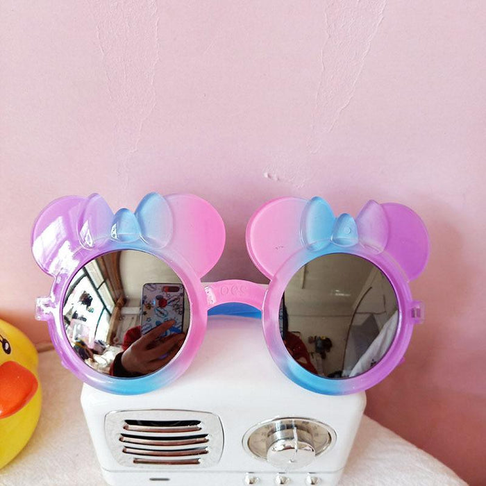 Girls' Colorful Peach Heart Children's Cartoon Sunglasses