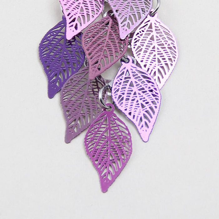 New Fashion LEAF EARRINGS COLOR Earrings Earrings Earrings Copper Accessories Jewelry