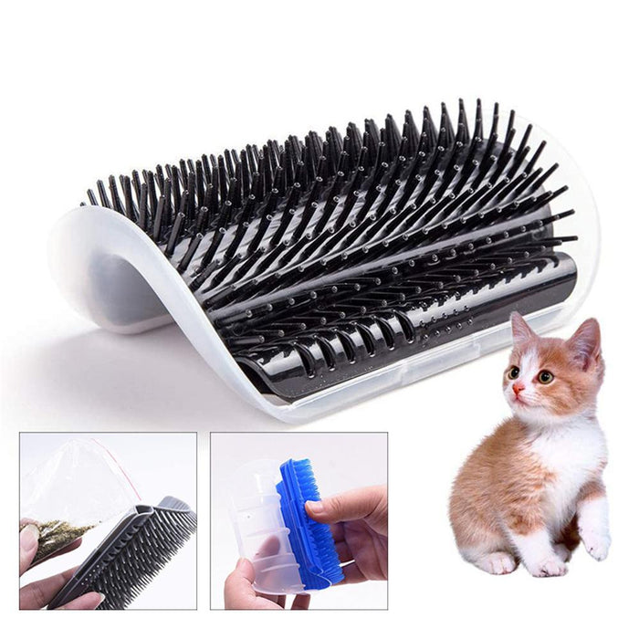 Soft cat corner massage cat brush brush face