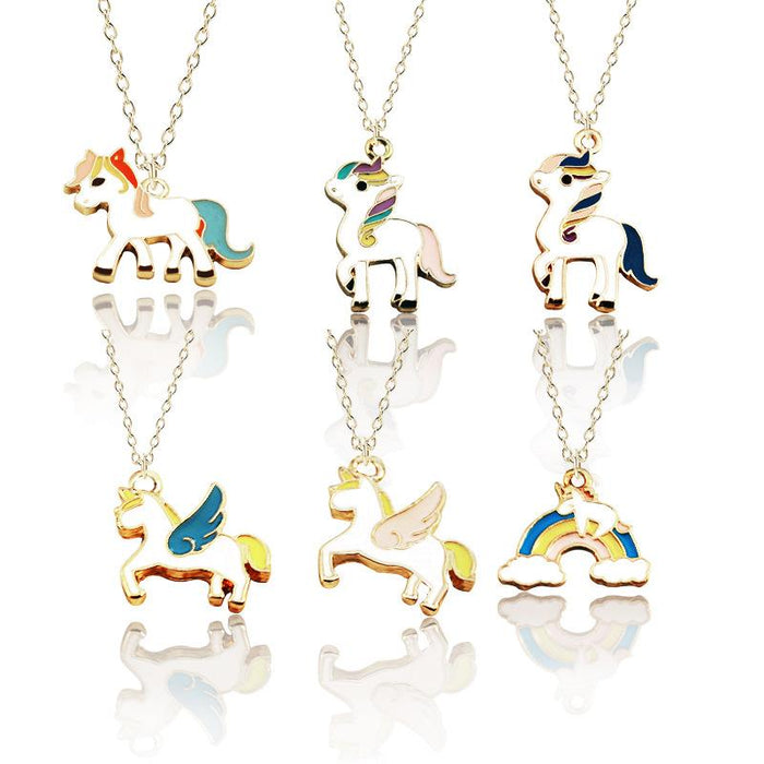 Cartoon Cute Unicorn Necklace