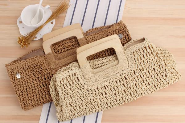 Lightweight Portable Straw Woven Large-capacity Bag