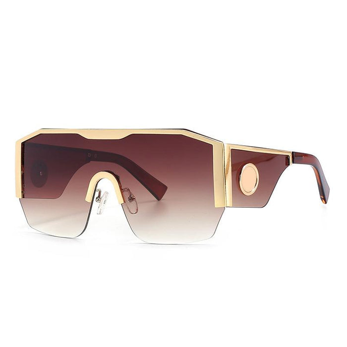 Large frame head conjoined sheet metal men's and women's Sunglasses