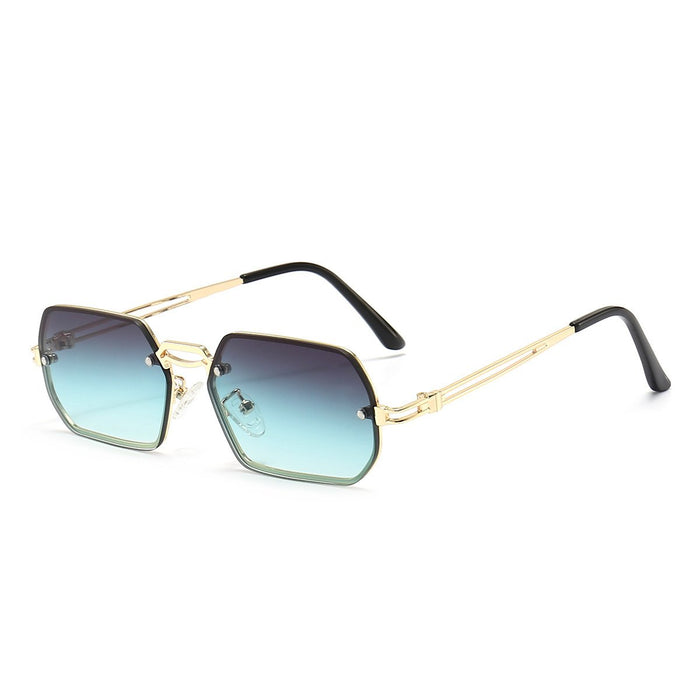 Metal sunglasses personality small frame