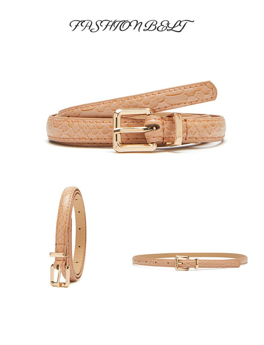 Women's Snake Waist Dress Pants Decorative Belt