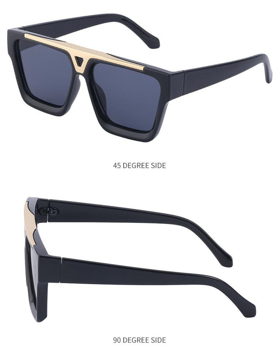 2022 New Box Sunglasses Punk Large Frame Sunglasses