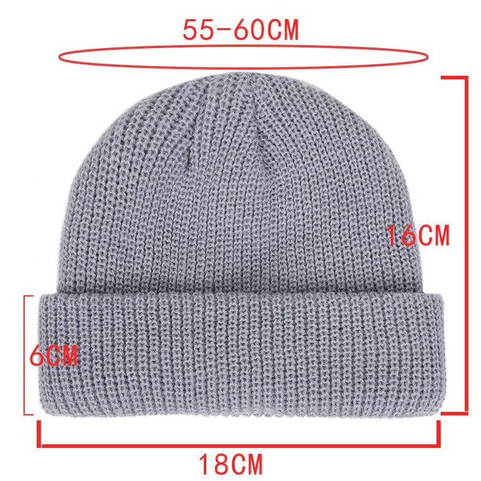 Knitted Hats for Women Black Beanie Hat