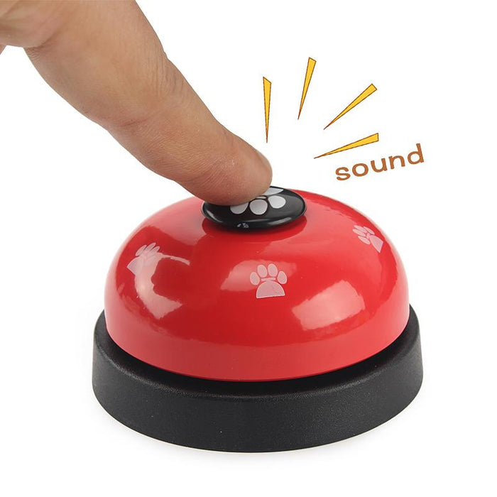 Pet Toy Training Called Dinner Small Bell Footprint Ring