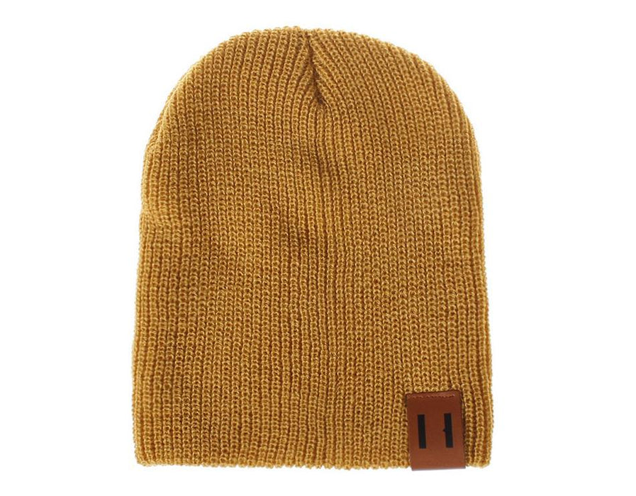 Kids Solid Knitted Beanies