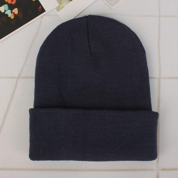 Winter Hats for Unisex Beanies Knitted Solid Cute Hat