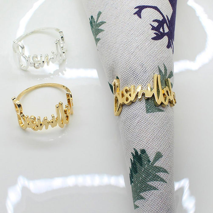High-quality Cute Bow Pattern Napkin Ring For Bar Christmas Decoration