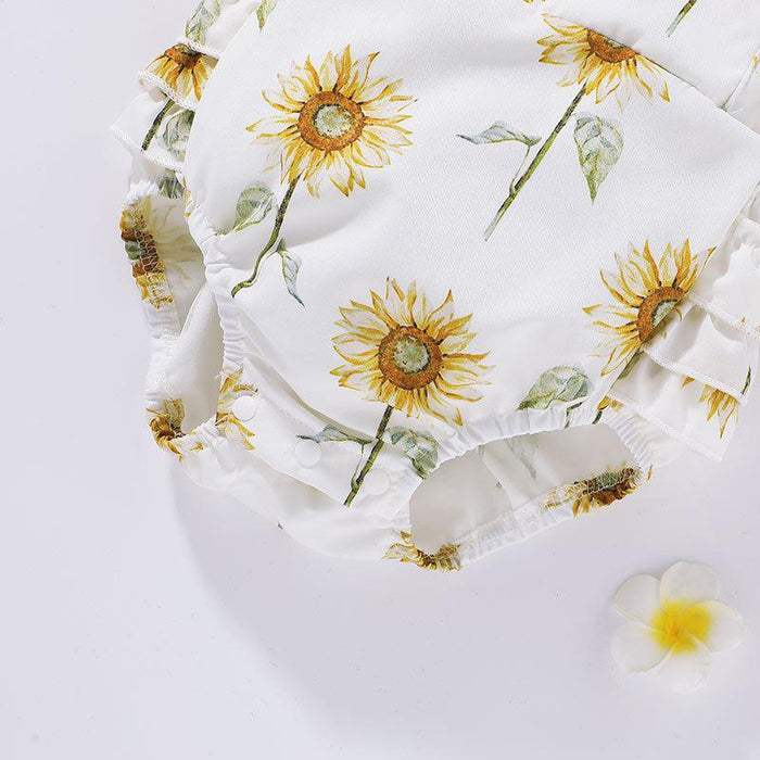 Infant summer printed short sleeved Jumpsuit