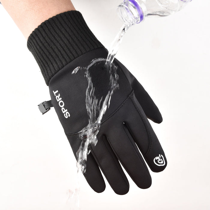 Men Winter Waterproof Cycling Gloves