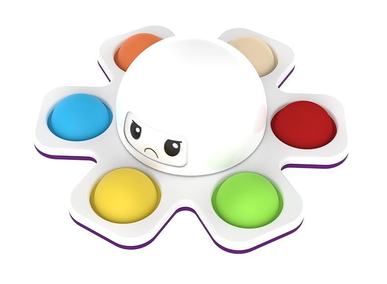 Face-changing Octopus Bubble Music Octopus Spinning Decompression Toy