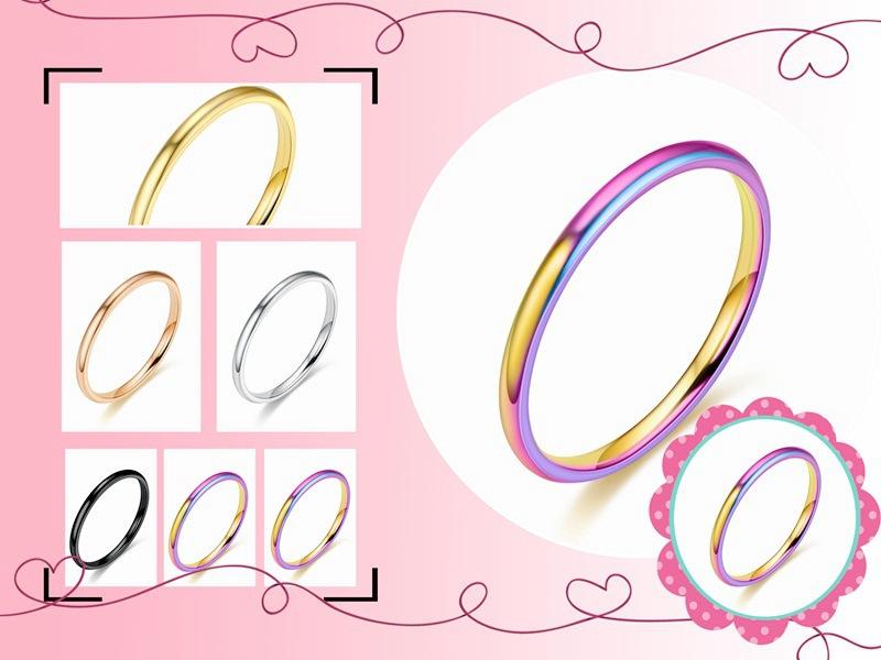 2mm Titanium Steel Thin Ring